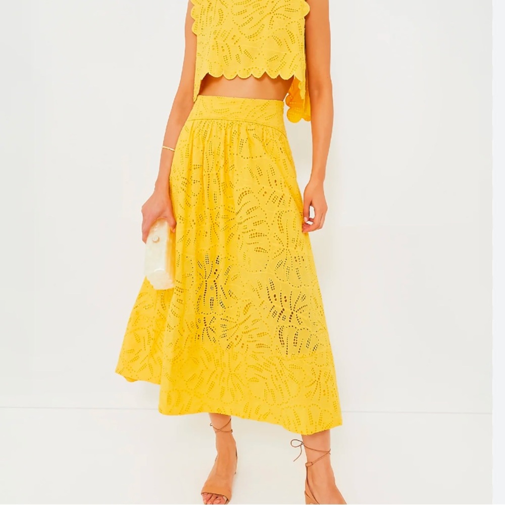 FARM Rio Yellow Monstera Eyelet Set